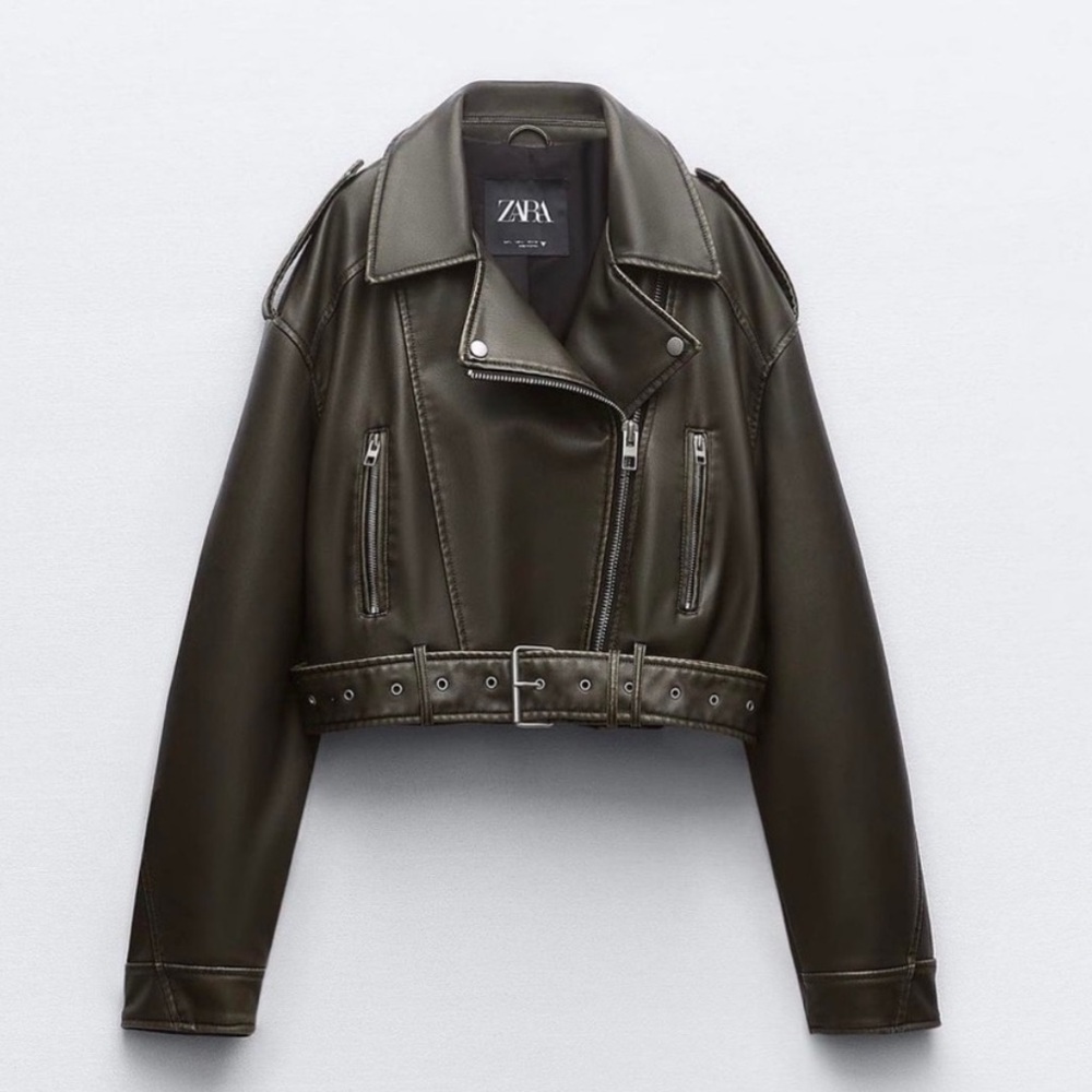 Zara Faux Leather biker jacket